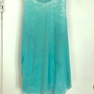 Chaser turquoise muscle tank size M